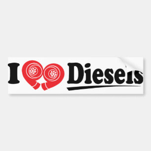 DieselHeart2 Bumper Sticker