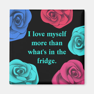 Diet affirmation love yourself more magnet