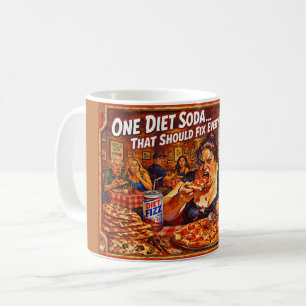 “Diet Delusions” – A Portrait of Self Deception Coffee Mug