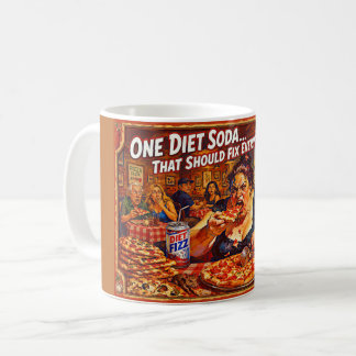 “Diet Delusions” – A Portrait of Self Deception Coffee Mug