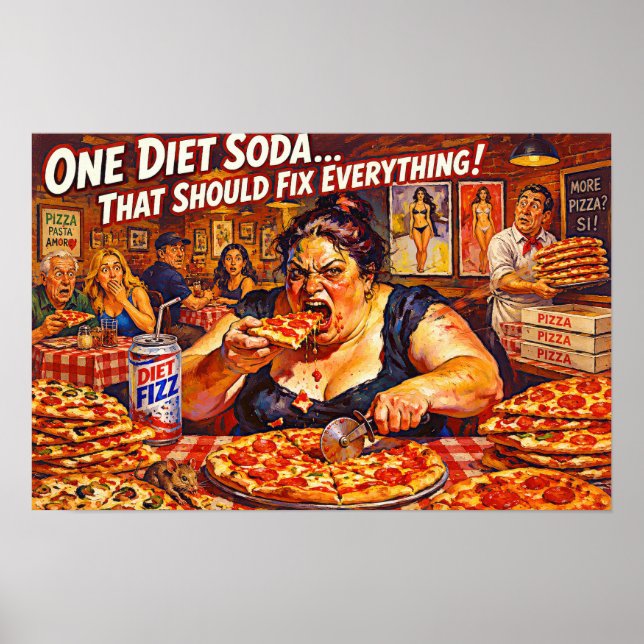 “Diet Delusions” – A Portrait of Self Deception Poster (Front)
