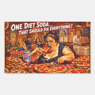 “Diet Delusions” – A Portrait of Self Deception Sticker