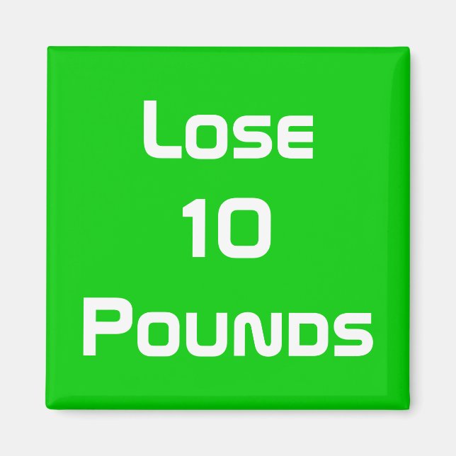Diet Health And Fitness Goals Magnet (Front)
