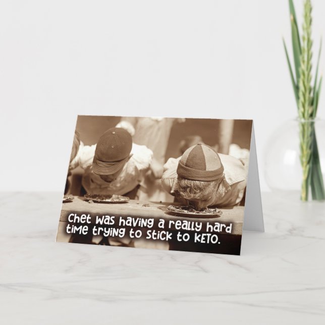 Diet Struggle Humour - Everyday Greeting Card (Front)