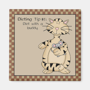 Diet with a Buddy - Fridge Magnet