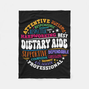 Dietary Aide Life Appreciation Healthcare Workers  Fleece Blanket