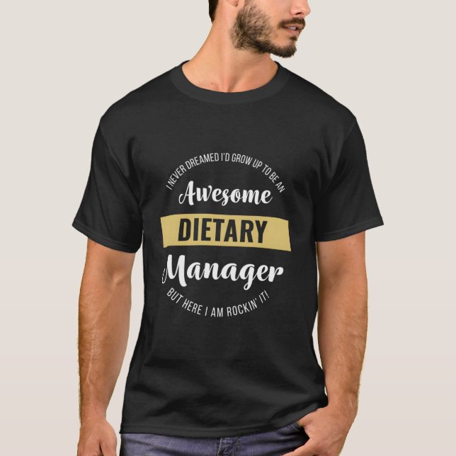 Dietary Manager Shirt Funny Dietary Week (Front)