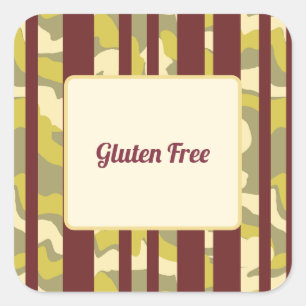 Dietary Requirements Gluten Free Party Food Square Sticker
