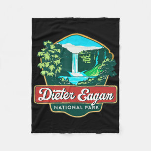 Dieter Eagan National Park Hiking Camping Wildlife Fleece Blanket