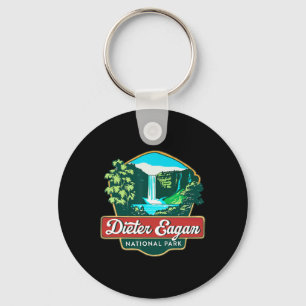 Dieter Eagan National Park Hiking Camping Wildlife Keychain