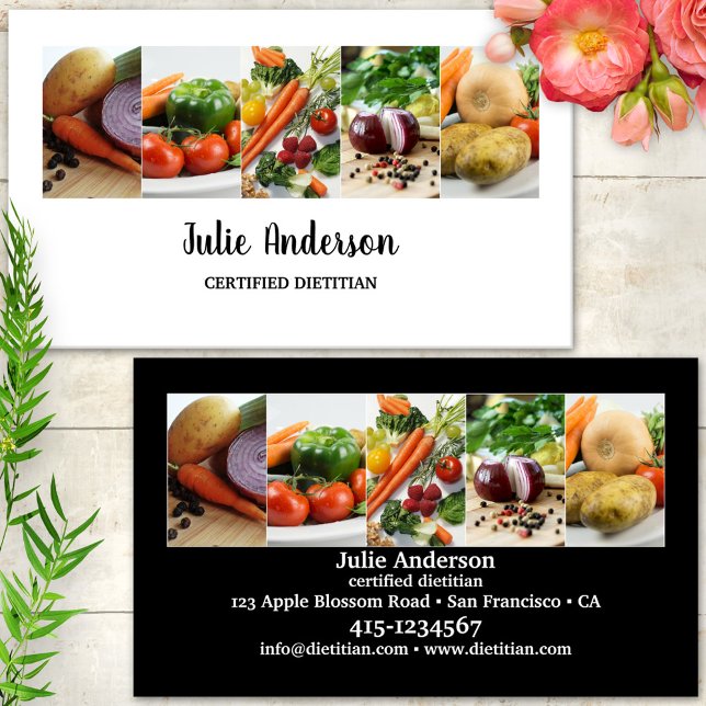 Diététiste nutritionniste Carte de visite alimenta (Créateur téléchargé)