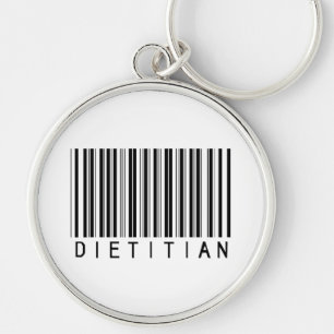 Dietician Bar Code Keychain