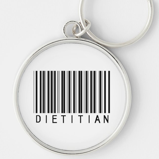 Dietician Bar Code Keychain (Front)