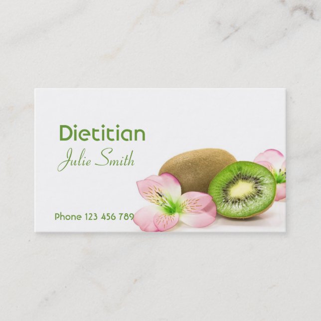 Dietician Business Card (Front)