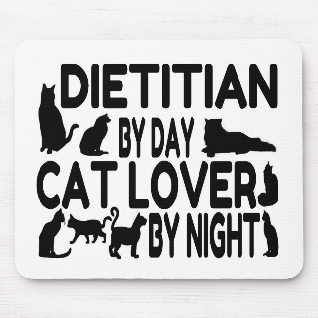 Dietician Cat Lover Mouse Pad (Front)