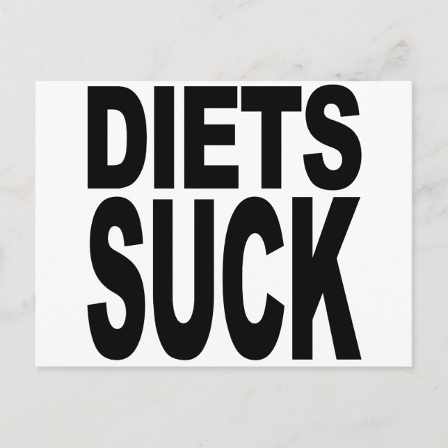 Diets Suck Postcard (Front)