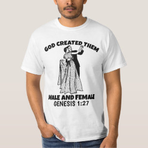 DIEU A CRÉÉ DES T-SHIRTS DE MARIAGE HOMME ET FEMME