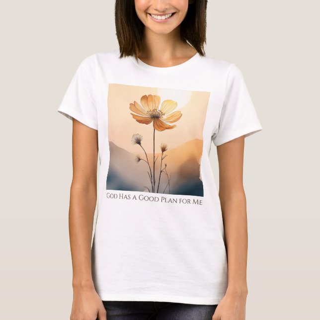 Dieu a un bon plan pour moi T-shirt (Devant)