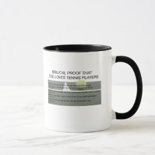 Dieu aime la tasse de tennis