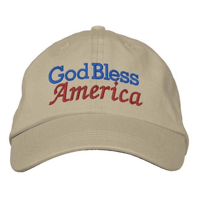 Dieu bénisse l'Amérique Casquette par SRF (Devant)