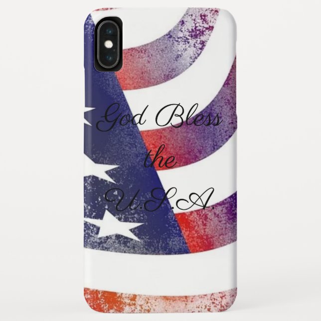 Dieu bénisse le coque iphone américain (Dos)