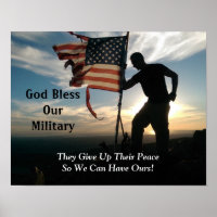 Dieu bénisse notre affiche militaire