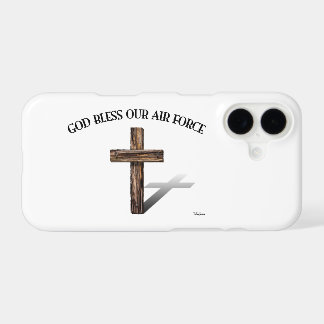 DIEU BÉNISSE NOTRE FORCE AÉRIENNE avec une croix r