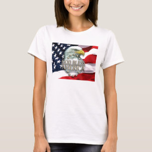 Dieu bénissent le T-shirt de la femme de