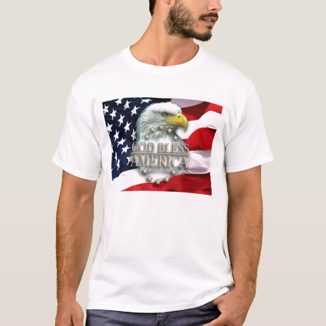 Dieu bénissent le T-shirt de l'Amérique (Devant)