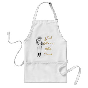 Dieu bénissent le tablier de cuisinier