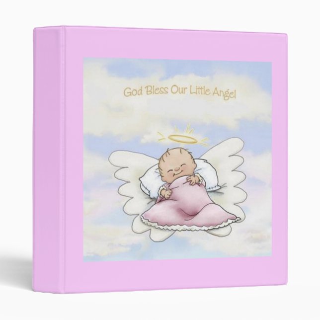 Dieu bénissent notre petit ange - classeur de (Devant/Côté)