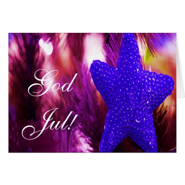 Dieu de Noël Jul Purple Star III (Devant horizontal)
