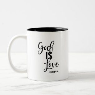 Dieu est amour Bible Verse Café Mug