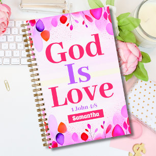 Dieu est amour Boho Christian Ado Girl Journal