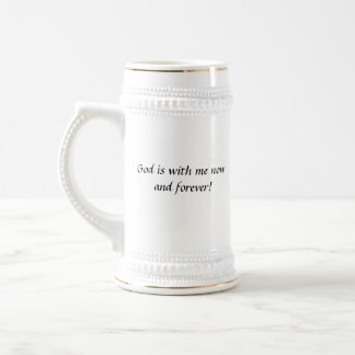 Dieu est avec moi tasse de stein