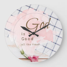 Dieu est bon tout le temps - Horloge murale