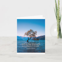 Dieu est la force dans laquelle j'ai confiance pli