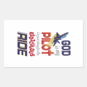 DIEU EST MON PILOTE - Stickers chrétiens