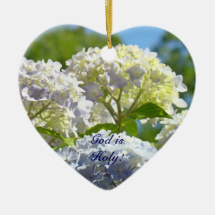 Dieu est saint ! Cadeaux Ornements Fleur d'Hydrang