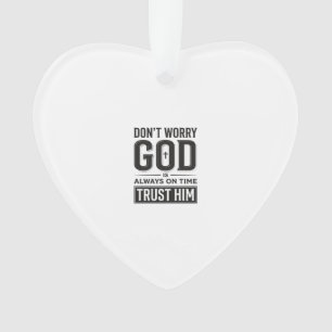 Dieu est toujours à l'heure Christian Typography D