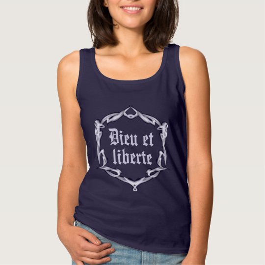 Dieu et liberte tank top