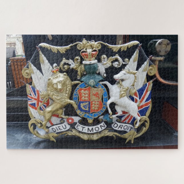 Dieu Et Mon Droit England Jigsaw Puzzle (Horizontal)