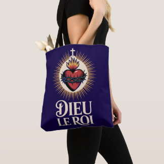 Dieu Le Roi Monarchiste Catholique Sacré-Cœur Sac 