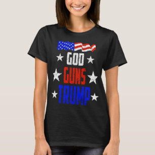 Dieu, les armes à feu et l'atout de T-shirt