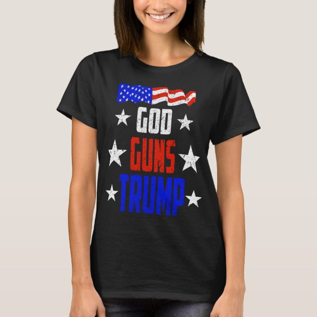 Dieu, les armes à feu et l'atout de T-shirt (Devant)