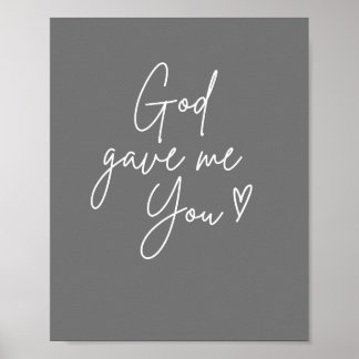 Dieu m'a donné You Poster & Print