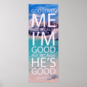 Dieu m'aime poster murale