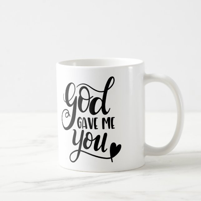 Dieu me vous a donnés tasse de tasse de thé de (Droite)