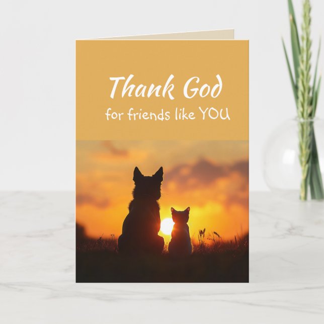 Dieu merci pour des amis comme vous Sunset Pets (Devant)