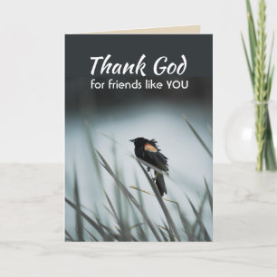 Dieu merci pour les amis comme vous Black Bird Nat
